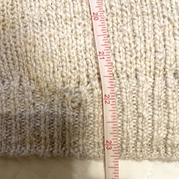 CORET White & Cream Short sleeve Sweater with Appique' Pattern, Sz XL (NOWT) - Picture 6 of 6